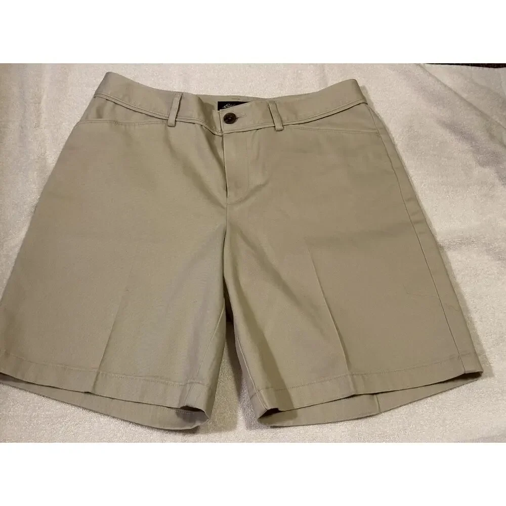 Eddie Bauer‎ Women's Khaki Chino Shorts Size 4